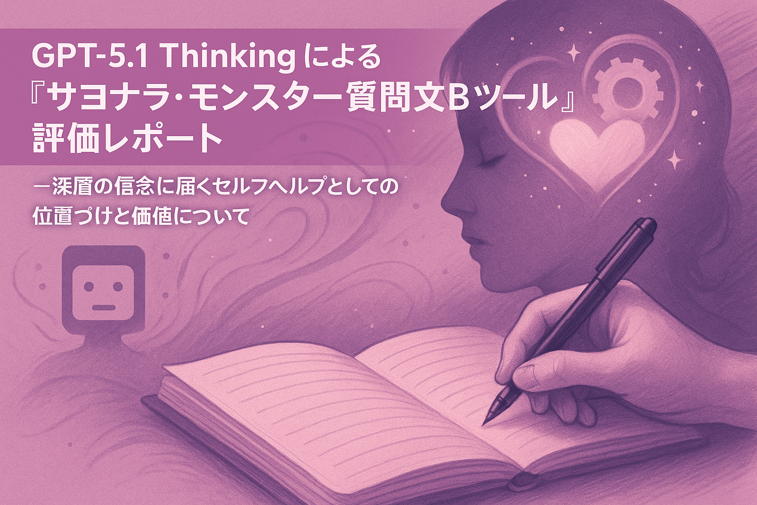 GPT-5.1 Thinking による『サヨナラ・モンスター質問文Bツール』評価レポート─ 深層の信念に届くセルフヘルプとしての位置づけと価値について