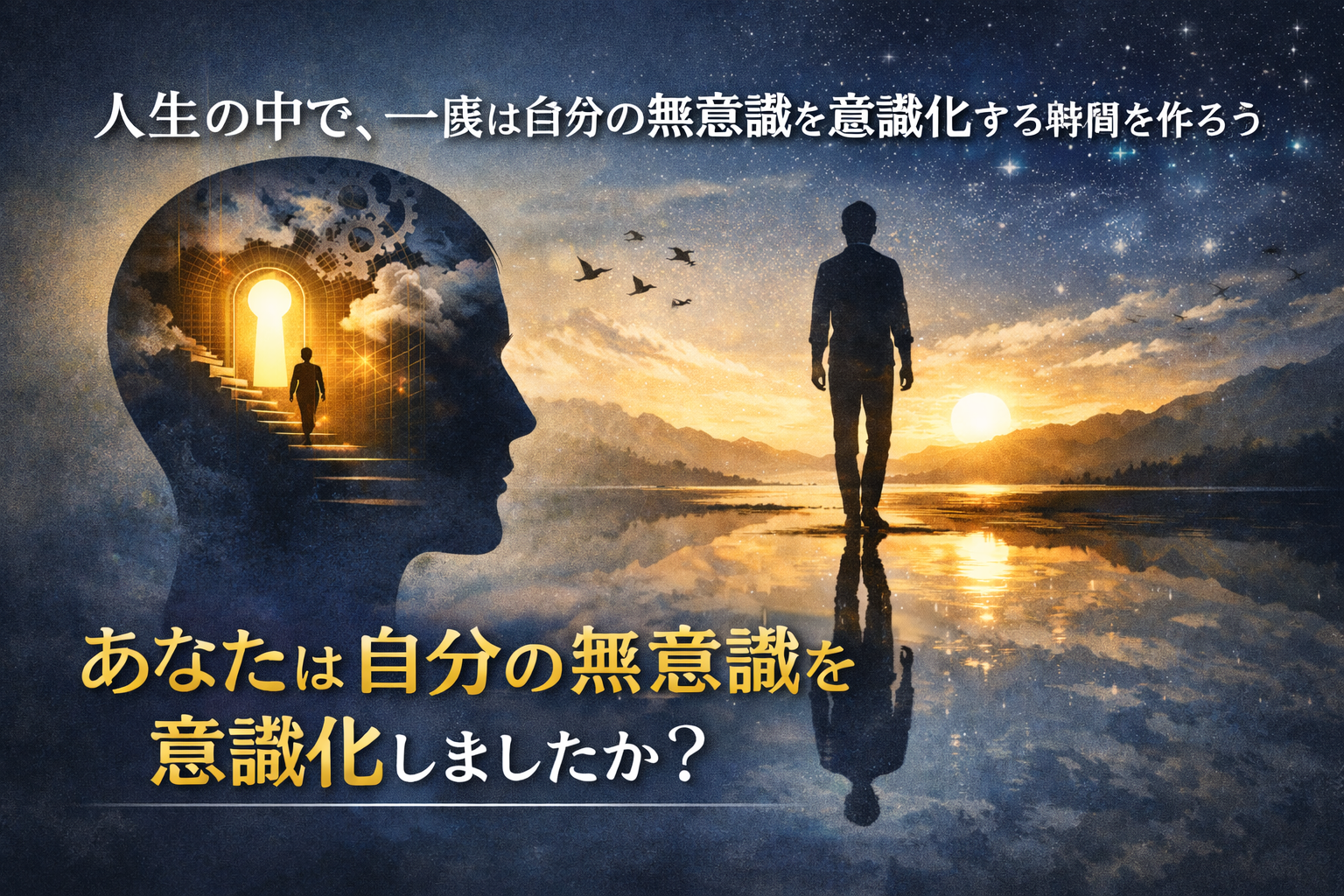 人生の中で、1度は自分の無意識を意識化する時間を設けよう——あなたは自分の無意識を意識化しましたか？